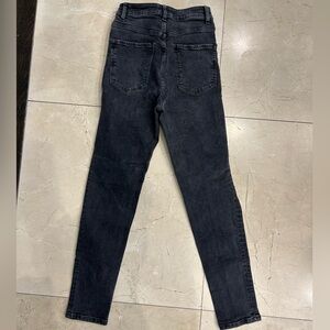 Women Black We The People light stretch distress straight leg jeans size 25